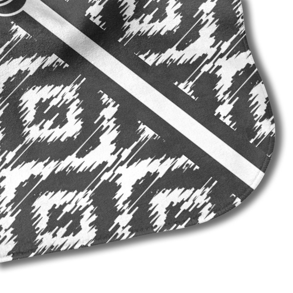 Ikat Hooded Baby Towel- Detail Corner