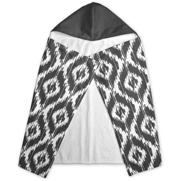 Ikat Hooded Towel - Folded