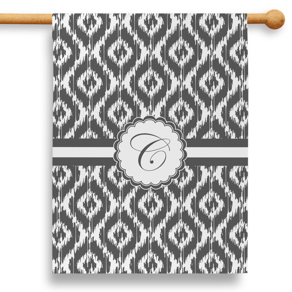 Custom Ikat 28" House Flag (Personalized)