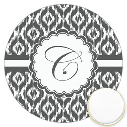 Ikat Printed Cookie Topper - 3.25" (Personalized)