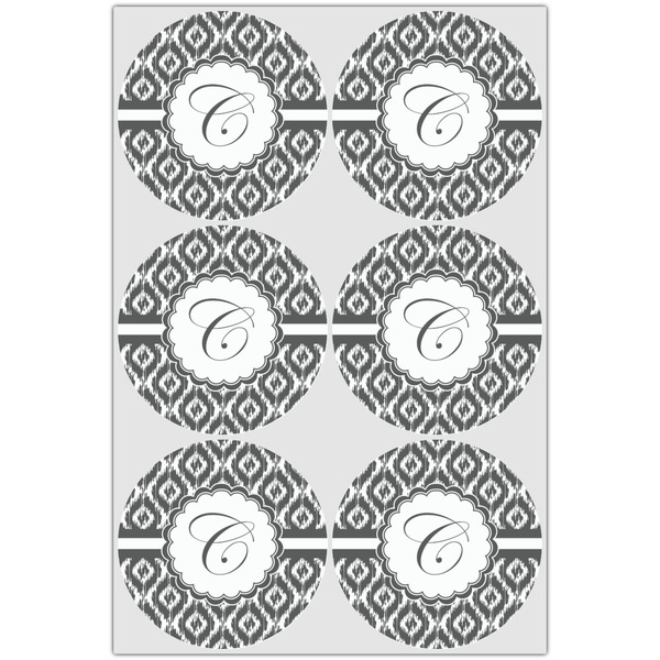 Ikat Icing Circle - Large - Set of 6