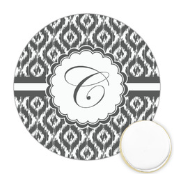 Ikat Printed Cookie Topper - Round (Personalized)