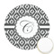 Ikat Printed Cookie Topper - Round (Personalized)