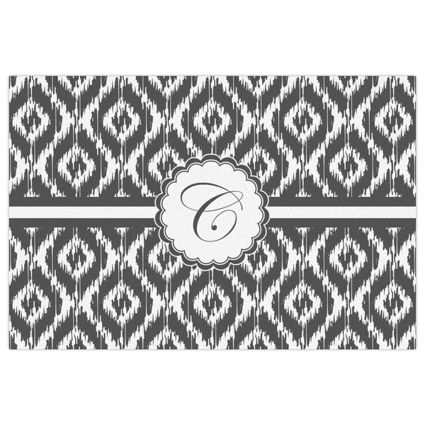 Ikat Indoor / Outdoor Rug - 4'x6' - Front Flat