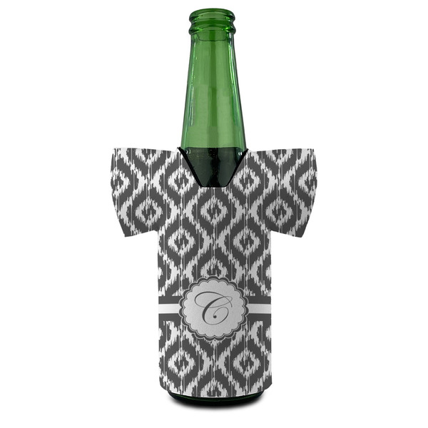 Ikat Jersey Bottle Cooler - FRONT (on bottle)