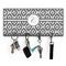 Ikat Key Hanger w/ 4 Hooks w/ Initial