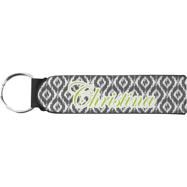 Custom Ikat Neoprene Keychain Fob (Personalized)
