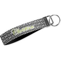 Ikat Webbing Keychain Fob - Large (Personalized)