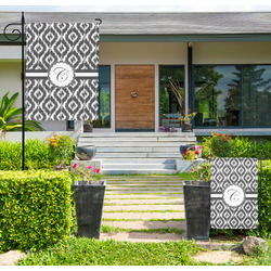 Ikat Large Garden Flag - Double Sided (Personalized)