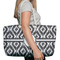 Ikat Large Rope Tote Bag - In Context View