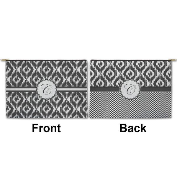 Ikat Large Zipper Pouch Approval (Front and Back)