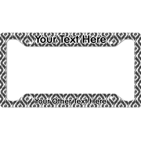 Custom Ikat License Plate Frame - Style A (Personalized)