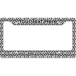 Ikat License Plate Frame - Style B (Personalized)