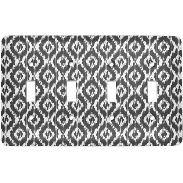 Custom Ikat Light Switch Cover (4 Toggle Plate)