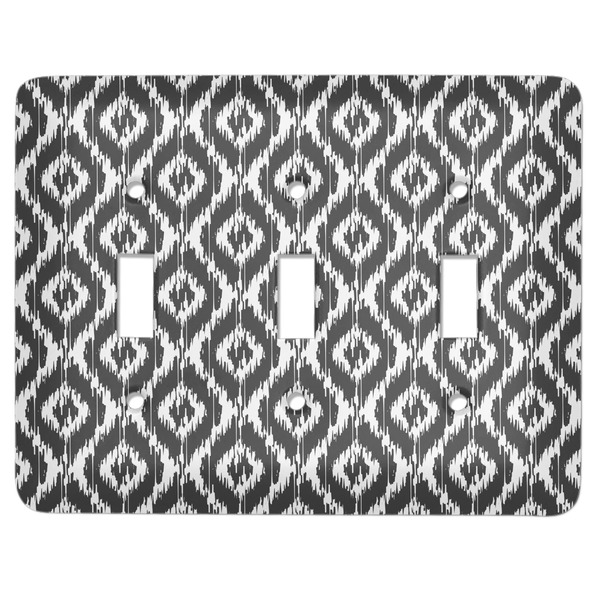 Custom Ikat Light Switch Cover (3 Toggle Plate)