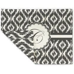 Ikat Double-Sided Linen Placemat - Single w/ Initial