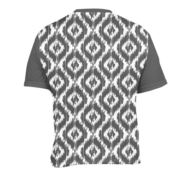 Ikat Men's Crew Neck T Shirt Medium - Back