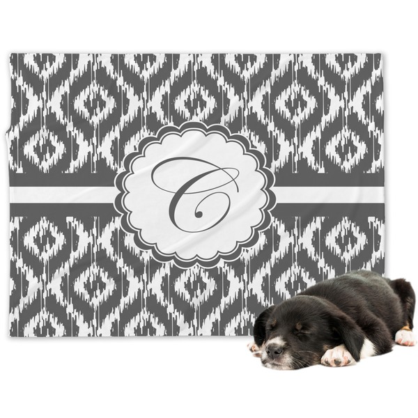 Custom Ikat Dog Blanket - Large (Personalized)