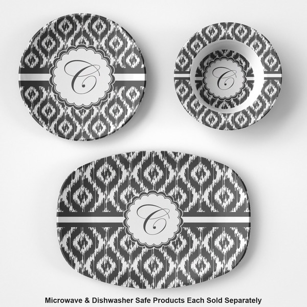 Ikat Microwave & Dishwasher Safe CP Plastic Dishware - Group