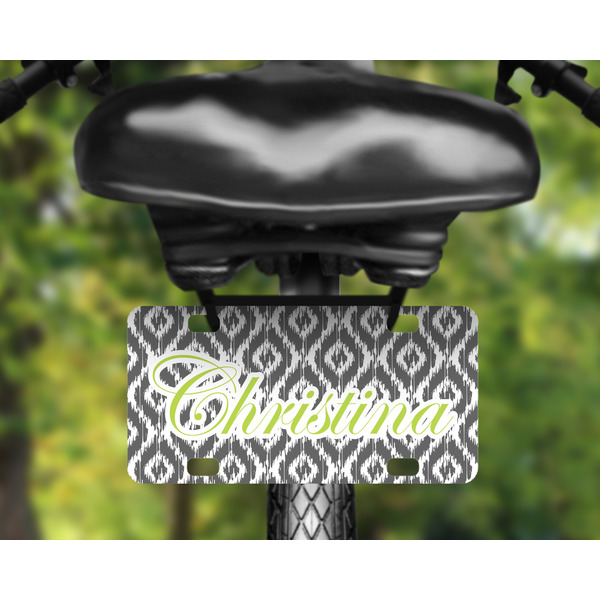 Ikat Mini License Plate on Bicycle