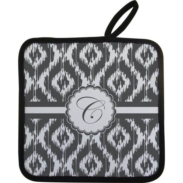 Custom Ikat Pot Holder w/ Initial