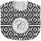 Ikat Velour Baby Bib w/ Initial