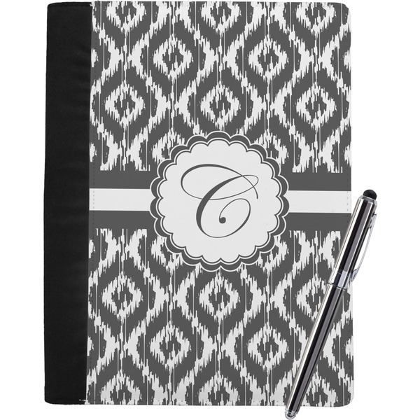 Custom Ikat Notebook Padfolio - Large w/ Initial