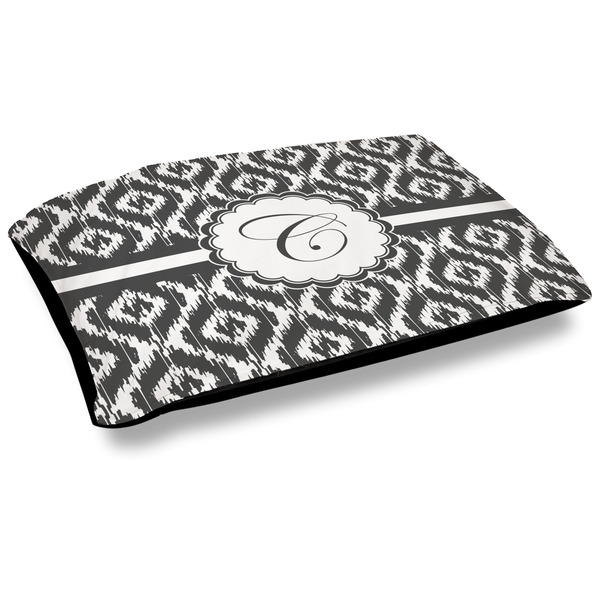Custom Ikat Dog Bed w/ Initial