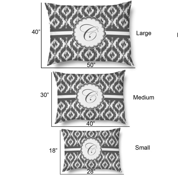 Ikat Outdoor Dog Beds - SIZE CHART