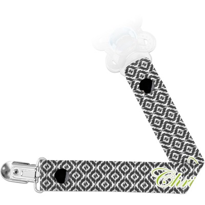 Ikat Pacifier Clip (Personalized)