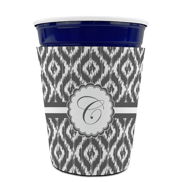 Ikat Party Cup Sleeves - without bottom - FRONT (on cup)