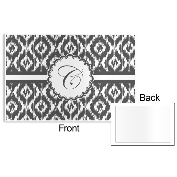 Ikat Disposable Paper Placemat - Front & Back