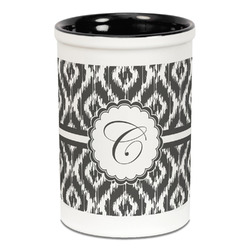 Ikat Ceramic Pencil Holders - Black