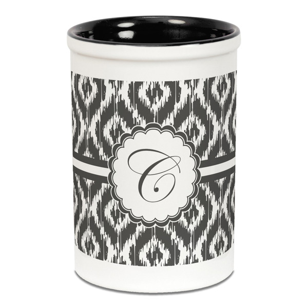 Ikat Pencil Holder - Black