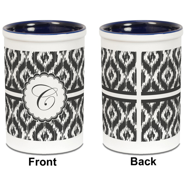 Ikat Pencil Holder - Blue - approval
