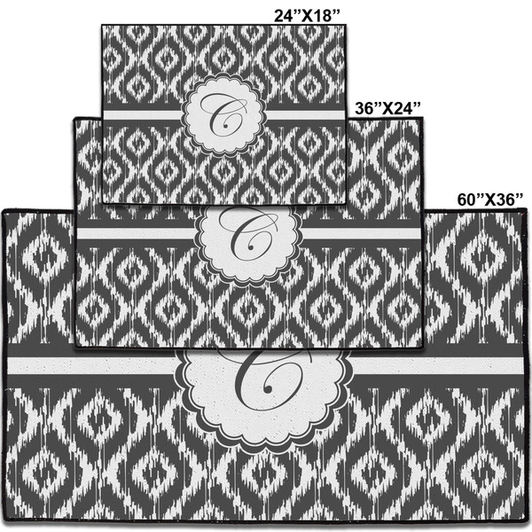 Ikat Personalized Door Mat - Group Parent IMF