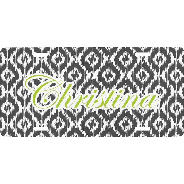 Custom Ikat Front License Plate (Personalized)