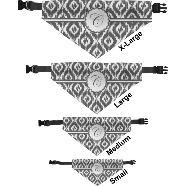 Ikat Pet Bandana Sizes
