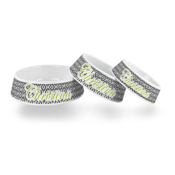 Ikat Plastic Pet Bowls - PARENT MAIN