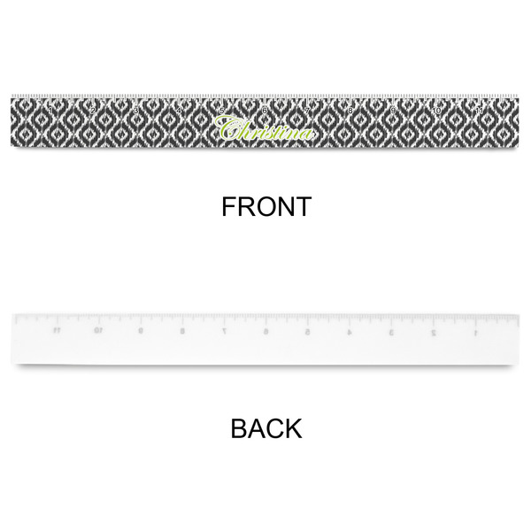 Ikat Plastic Ruler - 12" - APPROVAL