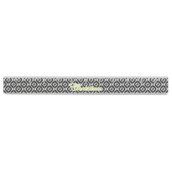 Ikat Plastic Ruler - 12" - FRONT