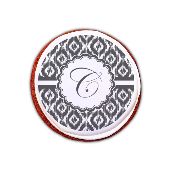 Ikat Printed Icing Circle - XSmall - On Cookie
