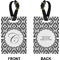 Ikat Rectangle Luggage Tag (Front + Back)