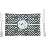 Ikat Glass Rectangular Lunch / Dinner Plate (Personalized)