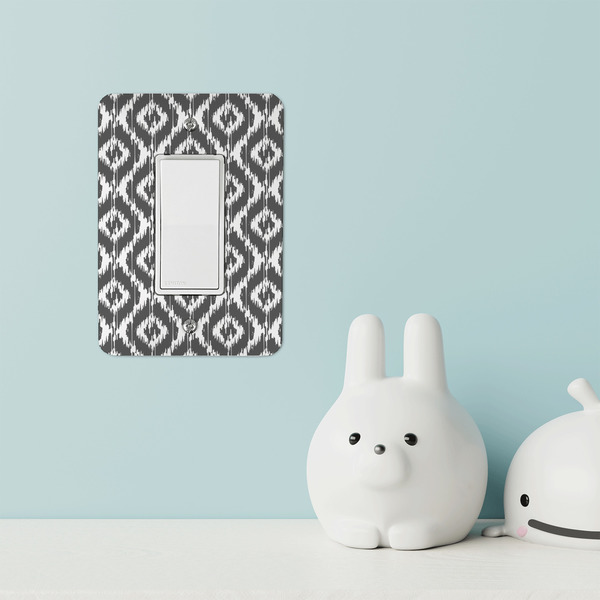 Ikat Rocker Light Switch Covers - Single - IN CONTEXT