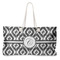 Ikat Large Rope Tote Bag - Front View