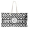 Ikat Large Tote Bag with Rope Handles (Personalized)