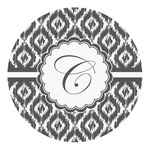 Ikat Round Decal - Large (Personalized)