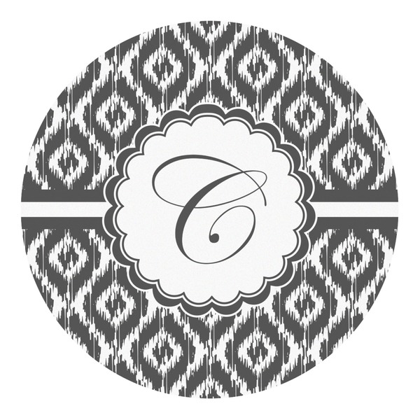 Custom Ikat Round Decal - Large (Personalized)