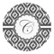 Ikat Round Decal (Personalized)